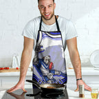 Personalized Canterbury Bankstown Bulldogs Apron Aboriginal Dot Art - Dreamtime Rugby Mascot