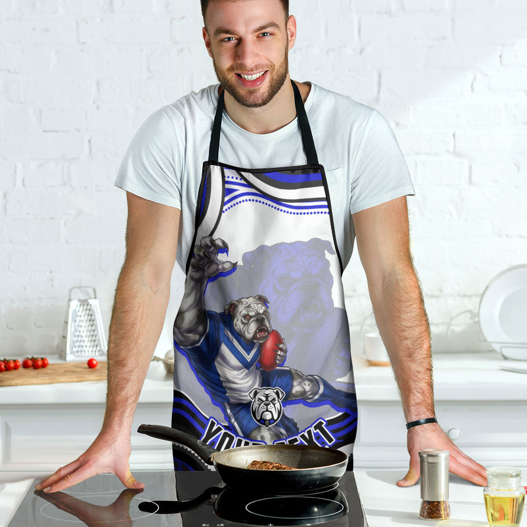 Personalized Canterbury Bankstown Bulldogs Apron Aboriginal Dot Art - Dreamtime Rugby Mascot