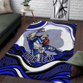 Personalized Canterbury Bankstown Bulldogs Area Rug Aboriginal Dot Art - Dreamtime Rugby Mascot