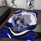 Personalized Canterbury Bankstown Bulldogs Area Rug Aboriginal Dot Art - Dreamtime Rugby Mascot