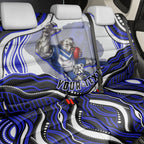 Personalized Canterbury Bankstown Bulldogs Back Car Seat Cover Aboriginal Dot Art - Dreamtime Rugby Mascot