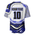 Personalized Canterbury Bankstown Bulldogs Baseball Jersey Aboriginal Dot Art - Dreamtime Rugby Mascot