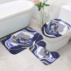 Personalized Canterbury Bankstown Bulldogs Bathroom Set Aboriginal Dot Art - Dreamtime Rugby Mascot