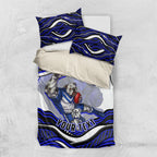 Personalized Canterbury Bankstown Bulldogs Bedding Set Aboriginal Dot Art - Dreamtime Rugby Mascot