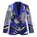 Personalized Canterbury Bankstown Bulldogs Blazer Aboriginal Dot Art - Dreamtime Rugby Mascot