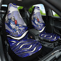 Personalized Canterbury Bankstown Bulldogs Car Seat Cover Aboriginal Dot Art - Dreamtime Rugby Mascot