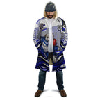 Personalized Canterbury Bankstown Bulldogs Cloak Aboriginal Dot Art - Dreamtime Rugby Mascot
