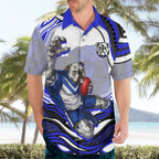 Personalized Canterbury Bankstown Bulldogs Hawaiian Shirt Aboriginal Dot Art - Dreamtime Rugby Mascot