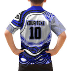 Personalized Canterbury Bankstown Bulldogs Hawaiian Shirt Aboriginal Dot Art - Dreamtime Rugby Mascot