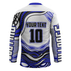 Personalized Canterbury Bankstown Bulldogs Hockey Jersey Aboriginal Dot Art - Dreamtime Rugby Mascot