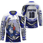 Personalized Canterbury Bankstown Bulldogs Hockey Jersey Aboriginal Dot Art - Dreamtime Rugby Mascot