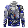 Personalized Canterbury Bankstown Bulldogs Hoodie Aboriginal Dot Art - Dreamtime Rugby Mascot