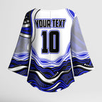 Personalized Canterbury Bankstown Bulldogs Kimono Sleeve Blouse Aboriginal Dot Art - Dreamtime Rugby Mascot
