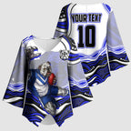 Personalized Canterbury Bankstown Bulldogs Kimono Sleeve Blouse Aboriginal Dot Art - Dreamtime Rugby Mascot