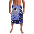 Personalized Canterbury Bankstown Bulldogs Lavalava Aboriginal Dot Art - Dreamtime Rugby Mascot