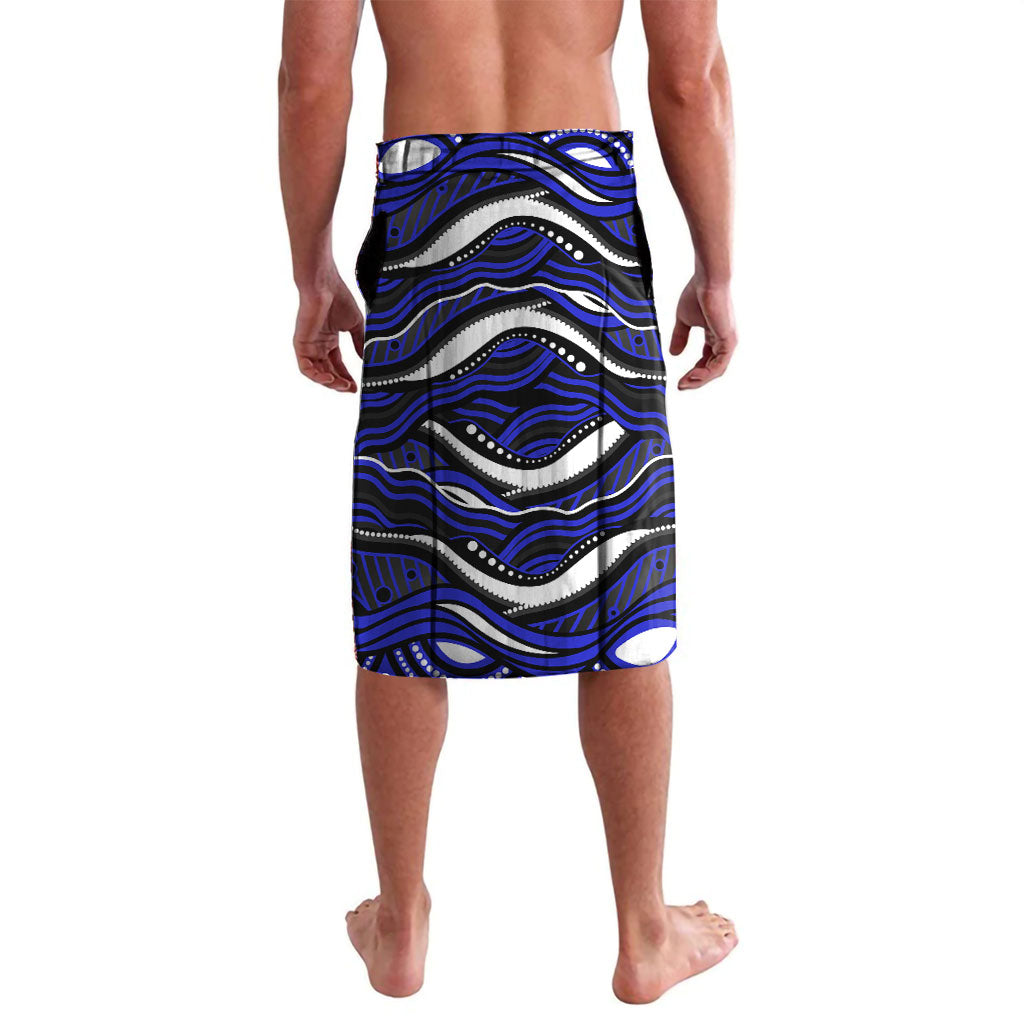 Personalized Canterbury Bankstown Bulldogs Lavalava Aboriginal Dot Art - Dreamtime Rugby Mascot