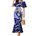 Personalized Canterbury Bankstown Bulldogs Mermaid Dress Aboriginal Dot Art - Dreamtime Rugby Mascot