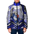 Personalized Canterbury Bankstown Bulldogs Padded Jacket Aboriginal Dot Art - Dreamtime Rugby Mascot