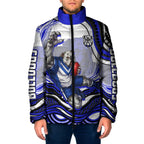 Personalized Canterbury Bankstown Bulldogs Padded Jacket Aboriginal Dot Art - Dreamtime Rugby Mascot