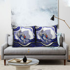 Personalized Canterbury Bankstown Bulldogs Pillow Cover Aboriginal Dot Art - Dreamtime Rugby Mascot