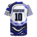 Personalized Canterbury Bankstown Bulldogs Rugby Jersey Aboriginal Dot Art - Dreamtime Rugby Mascot