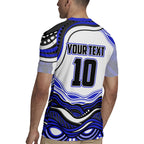 Personalized Canterbury Bankstown Bulldogs Rugby Jersey Aboriginal Dot Art - Dreamtime Rugby Mascot