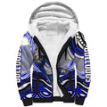 Personalized Canterbury Bankstown Bulldogs Sherpa Hoodie Aboriginal Dot Art - Dreamtime Rugby Mascot