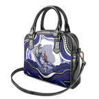 Personalized Canterbury Bankstown Bulldogs Shoulder Handbag Aboriginal Dot Art - Dreamtime Rugby Mascot