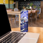 Personalized Canterbury Bankstown Bulldogs Skinny Tumbler Aboriginal Dot Art - Dreamtime Rugby Mascot