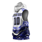 Personalized Canterbury Bankstown Bulldogs Sleeveless Hoodie Aboriginal Dot Art - Dreamtime Rugby Mascot