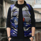 Personalized Canterbury Bankstown Bulldogs Sleeveless Puffer Jacket Aboriginal Dot Art - Dreamtime Rugby Mascot