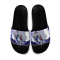 Personalized Canterbury Bankstown Bulldogs Slide Sandals Aboriginal Dot Art - Dreamtime Rugby Mascot