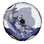 Personalized Canterbury Bankstown Bulldogs Spare Tire Cover Aboriginal Dot Art - Dreamtime Rugby Mascot