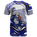 Personalized Canterbury Bankstown Bulldogs T Shirt Aboriginal Dot Art - Dreamtime Rugby Mascot