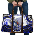 Personalized Canterbury Bankstown Bulldogs Travel Bag Aboriginal Dot Art - Dreamtime Rugby Mascot