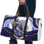 Personalized Canterbury Bankstown Bulldogs Travel Bag Aboriginal Dot Art - Dreamtime Rugby Mascot