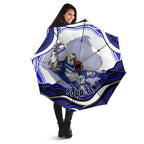 Personalized Canterbury Bankstown Bulldogs Umbrella Aboriginal Dot Art - Dreamtime Rugby Mascot