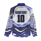 Personalized Canterbury Bankstown Bulldogs Women Casual Shirt Aboriginal Dot Art - Dreamtime Rugby Mascot