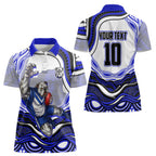 Personalized Canterbury Bankstown Bulldogs Women Polo Shirt Aboriginal Dot Art - Dreamtime Rugby Mascot