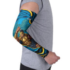 Personalized North Queensland Cowboys Arm Sleeves Aboriginal Dot Art - Dreamtime Rugby Mascot