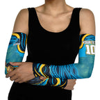Personalized North Queensland Cowboys Arm Sleeves Aboriginal Dot Art - Dreamtime Rugby Mascot