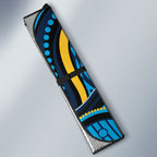 Personalized North Queensland Cowboys Auto Sun Shade Aboriginal Dot Art - Dreamtime Rugby Mascot