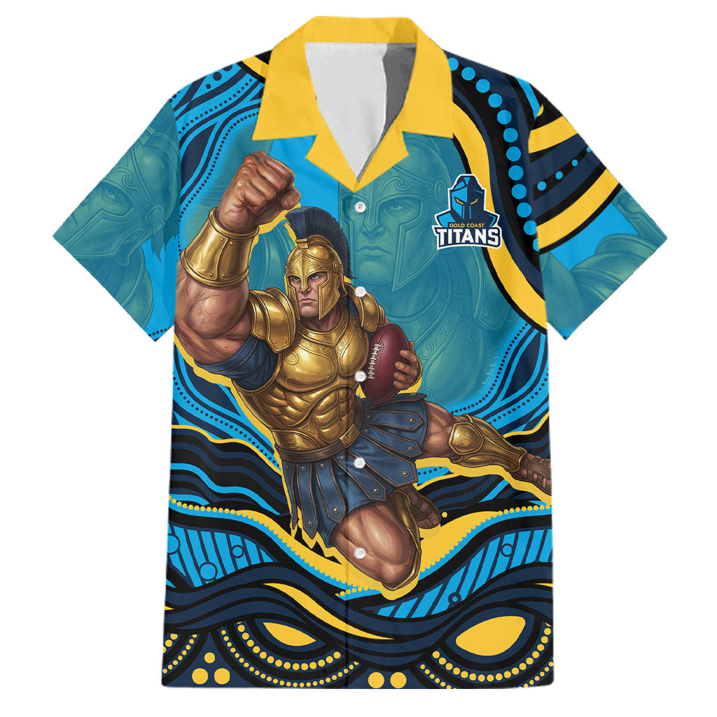 Personalized North Queensland Cowboys Family Matching Summer Maxi Dress and Hawaiian Shirt Aboriginal Dot Art - Dreamtime Rugby Mascot