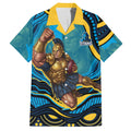 Personalized North Queensland Cowboys Hawaiian Shirt Aboriginal Dot Art - Dreamtime Rugby Mascot