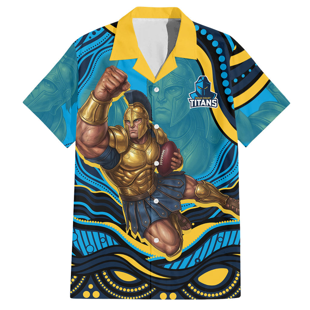 Personalized North Queensland Cowboys Hawaiian Shirt Aboriginal Dot Art - Dreamtime Rugby Mascot