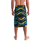 Personalized North Queensland Cowboys Lavalava Aboriginal Dot Art - Dreamtime Rugby Mascot
