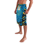 Personalized North Queensland Cowboys Lavalava Aboriginal Dot Art - Dreamtime Rugby Mascot