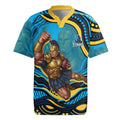Personalized North Queensland Cowboys Rugby Jersey Aboriginal Dot Art - Dreamtime Rugby Mascot