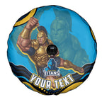 Personalized North Queensland Cowboys Spare Tire Cover Aboriginal Dot Art - Dreamtime Rugby Mascot