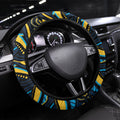 North Queensland Cowboys Steering Wheel Cover Aboriginal Dot Art - Dreamtime Rugby Mascot
